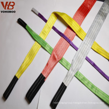 High quality 1T Polyester endless flat Webbing Sling for lifting pallets / containers